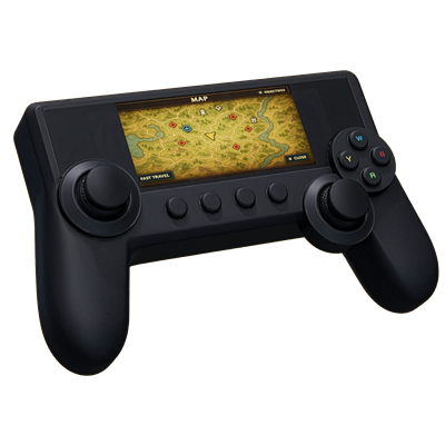 A.I. Controller gaming controller with built-in display screen